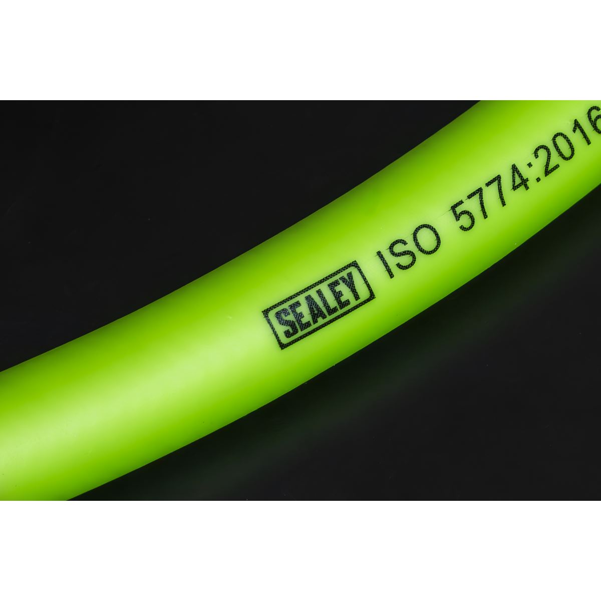 Sealey AHHC10G Air Hose 10m x Ø8mm Hybrid High-Visibility with 1/4"BSP Unions Sealey