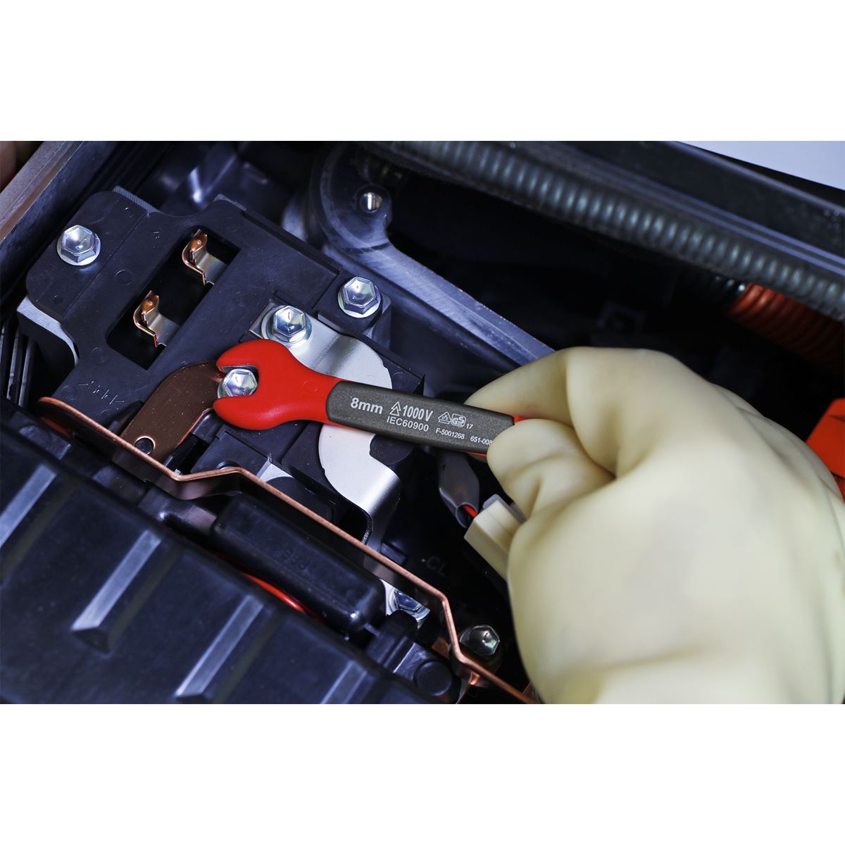 Sealey AK63171 Insulated Open-End Spanner Set 7pc VDE Approved Sealey