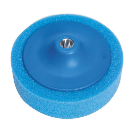 Sealey PTC/CH/5/8-B Buffing & Polishing Foam Head Ø150 x 50mm 5/8"UNC Blue/Medium Sealey