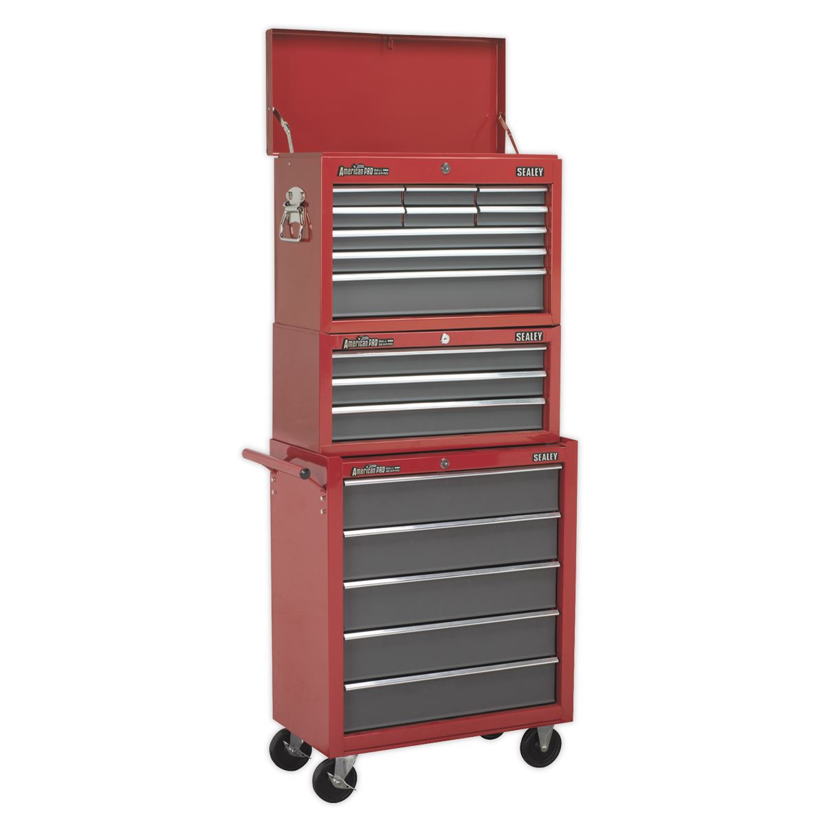 Sealey AP22505BB Rollcab 5 Drawer with Ball-Bearing Slides - Red/Grey Sealey