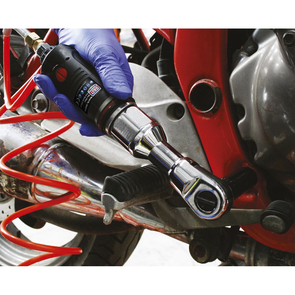 Sealey SA607 Air Ratchet Wrench 3/8"Sq Drive Premier Sealey