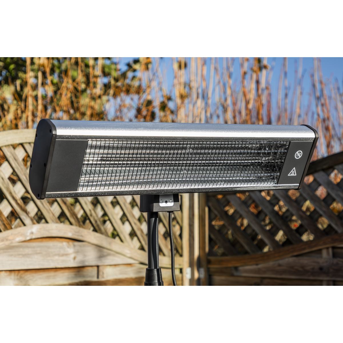 Sealey IFSH1809R High Efficiency Carbon Fibre Infrared Patio Heater 1800W/230V with Telescopic Floor Stand Sealey
