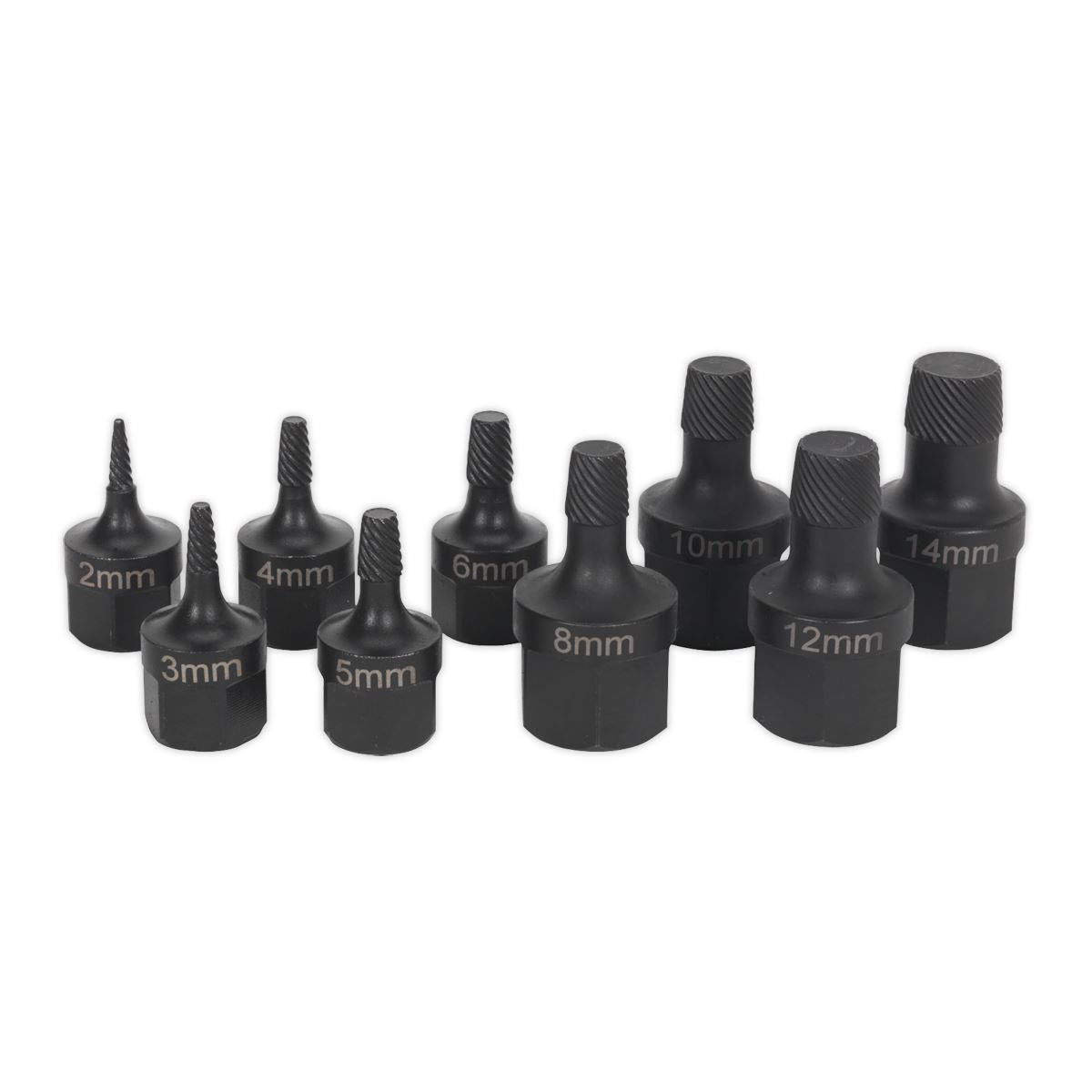 Sealey AK7222 Stud Extractor Set 9pc Sealey