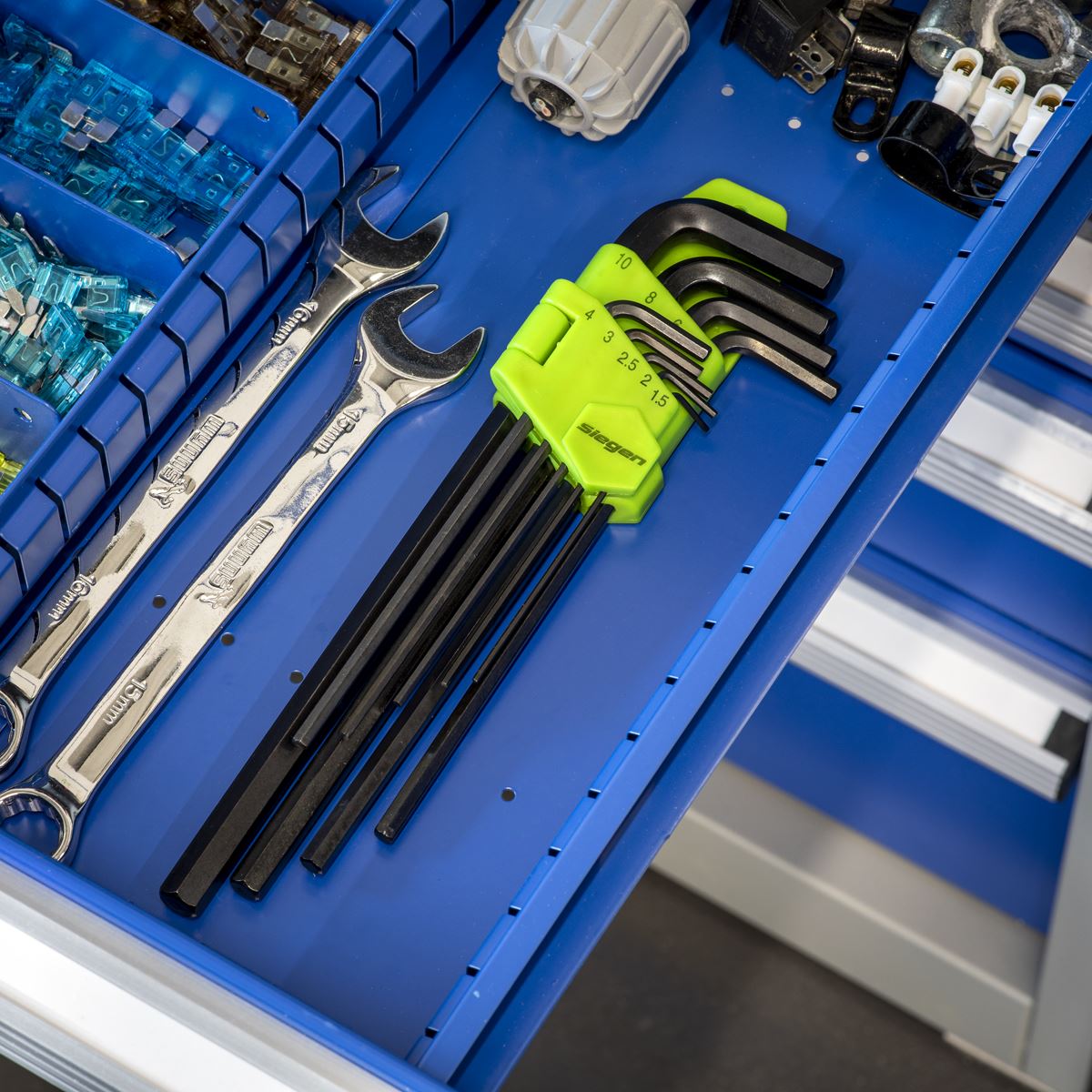 Siegen S01092 Hex Key Set 9pc Extra-Long Metric Siegen