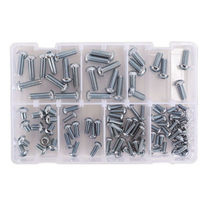 Sealey AB053BH Socket Screw Assortment 108pc DIN 912 M5-M10 Button Head High Tensile 10.9 Metric Sealey