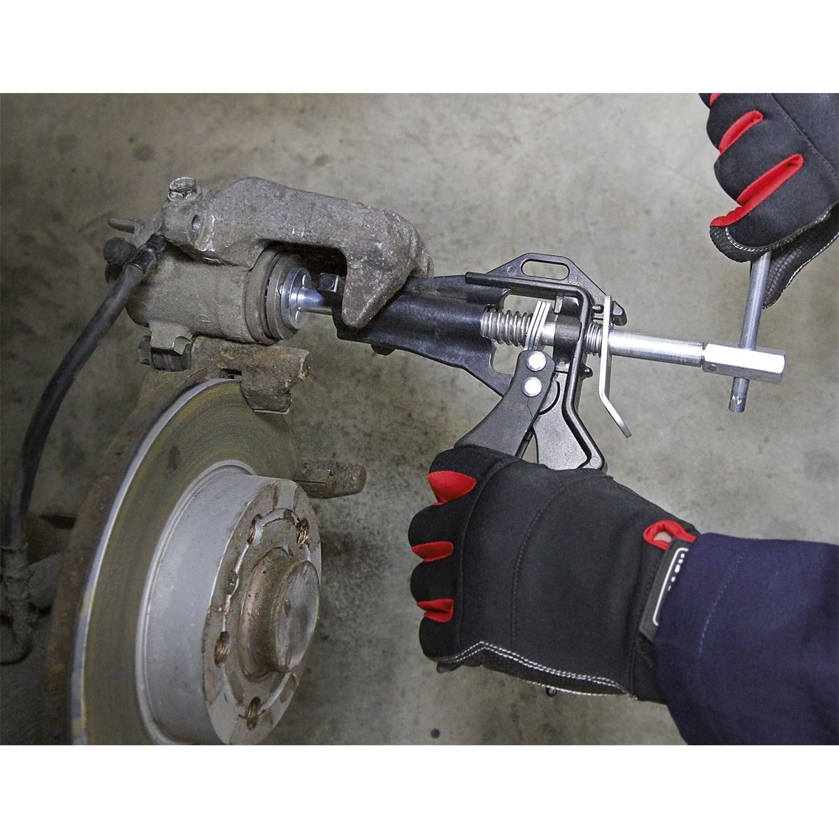 Sealey VS0211 Brake Piston Wind-Back Tool Kit 5pc Sealey