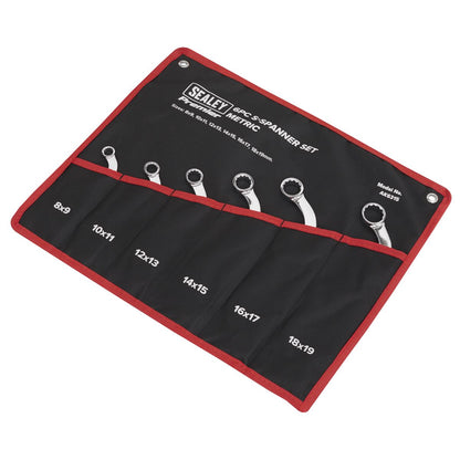 Sealey AK6315 S-Spanner Set 6pc - Metric Sealey