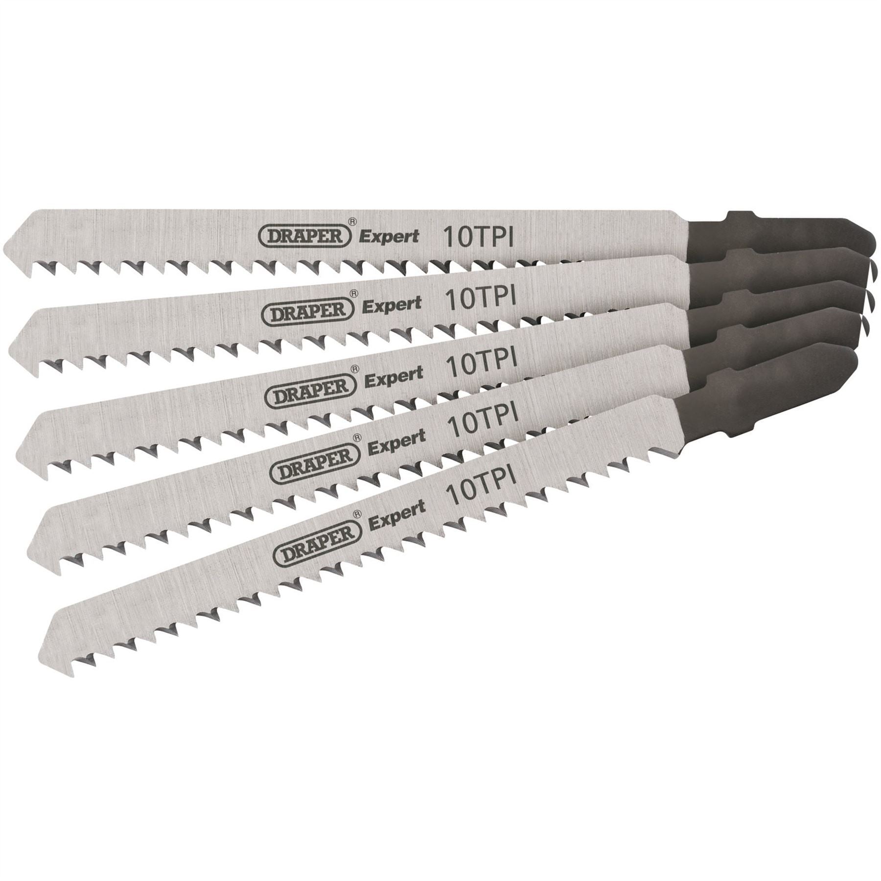 Draper 81716 DT101B Jigsaw Blade Set 100mm 5 Piece Draper