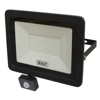 Sealey LED115PIR Extra-Slim Floodlight with PIR Sensor 100W SMD LED Sealey
