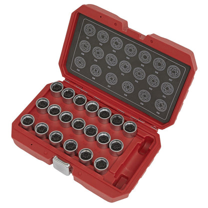 Sealey SX219 Locking Wheel Nut Key Set 20pc - VAG Sealey