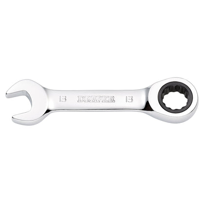 Draper 27891 HI-TORQ® Metric Stubby Ratchet Combination Spanner 13mm Draper
