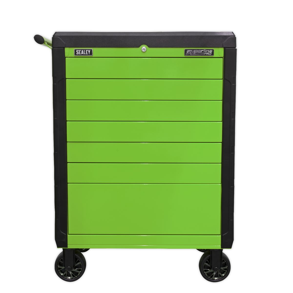 Sealey APPD7G Rollcab 7 Drawer Push-To-Open - Green Sealey