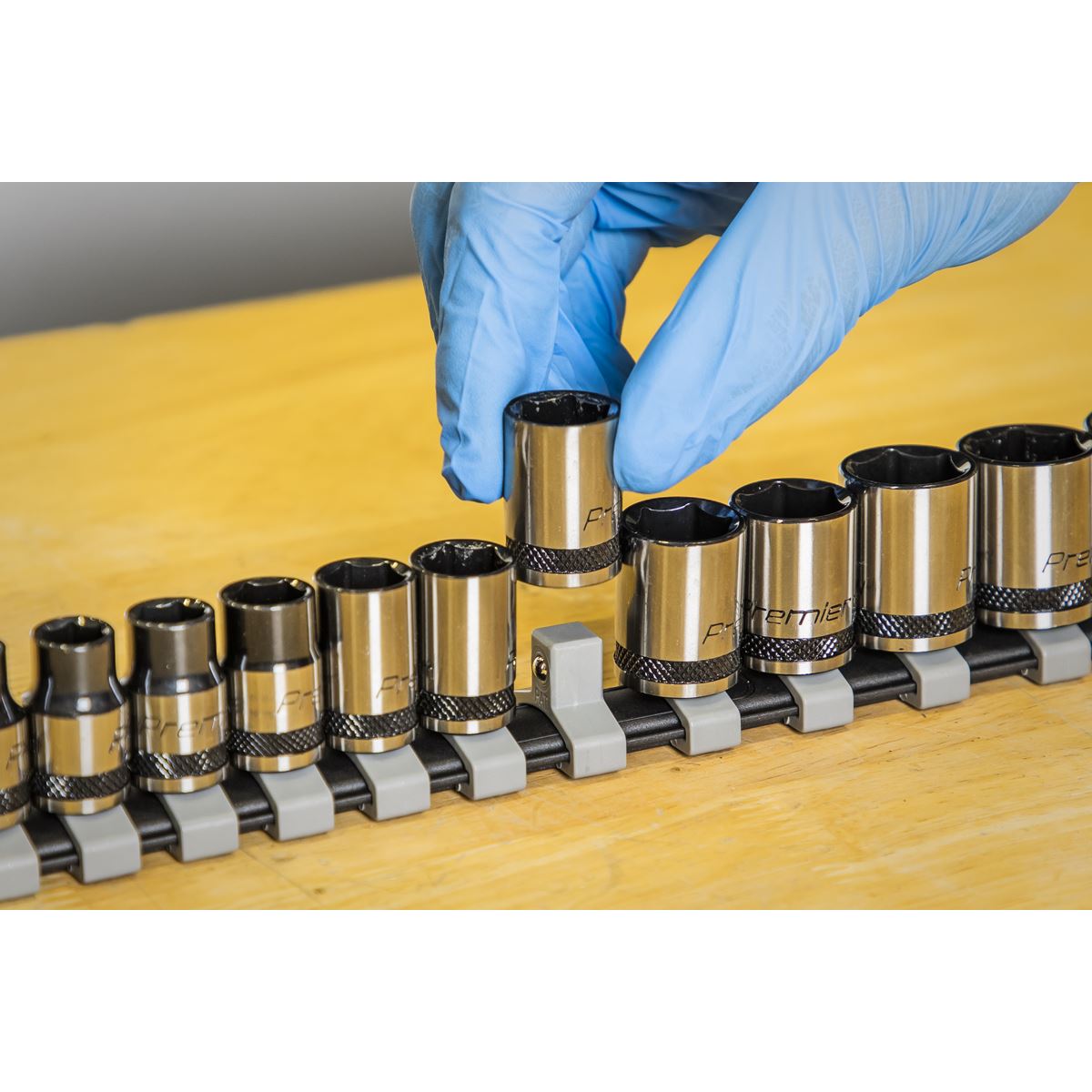 Sealey AK7992 Socket Set 12pc 3/8"Sq Drive Metric - Premier Black Sealey