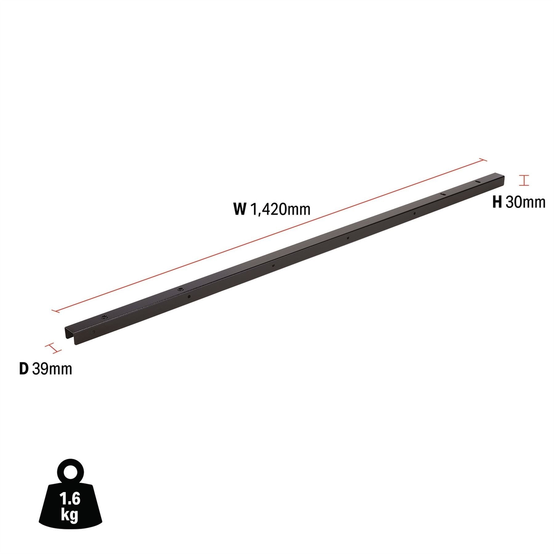 Draper 33197 BUNKER® Modular Side Wall Single Bracket Draper