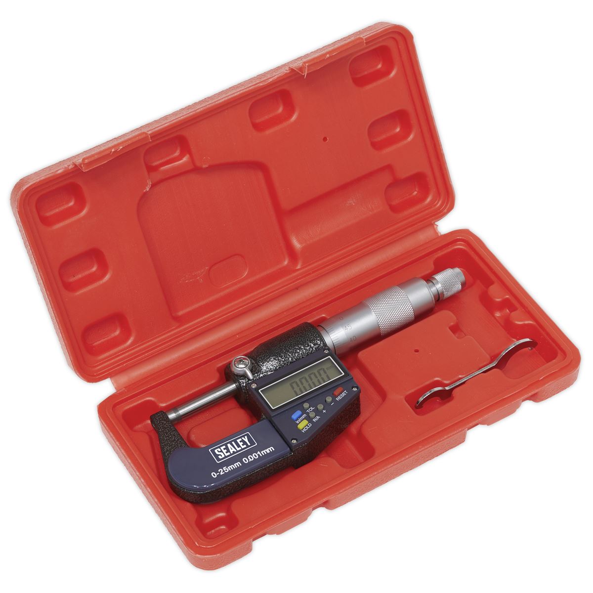 Sealey AK9635D Digital External Micrometer 0-25mm(0-1") Sealey