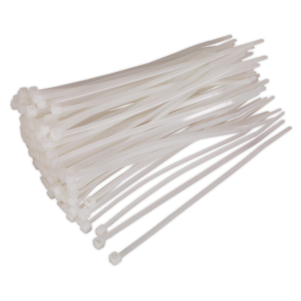 Sealey CT15036P100W Cable Tie 150 x 3.6mm White Pack of 100 Sealey