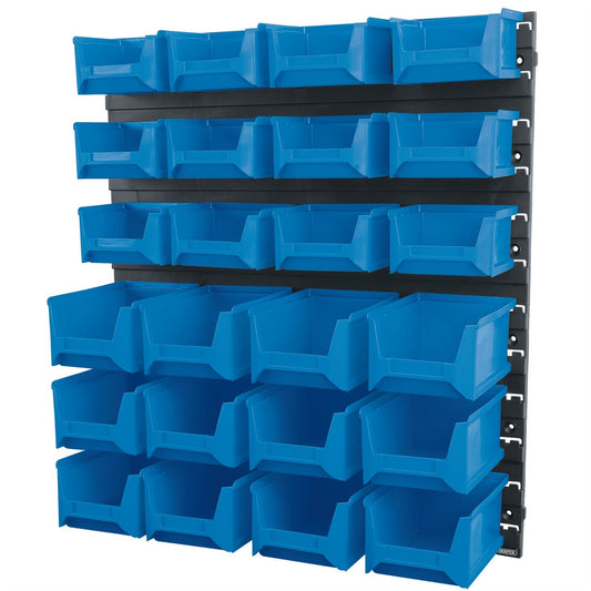 Draper 06798 24 Bin Wall Storage Unit Small/Medium Bins Draper