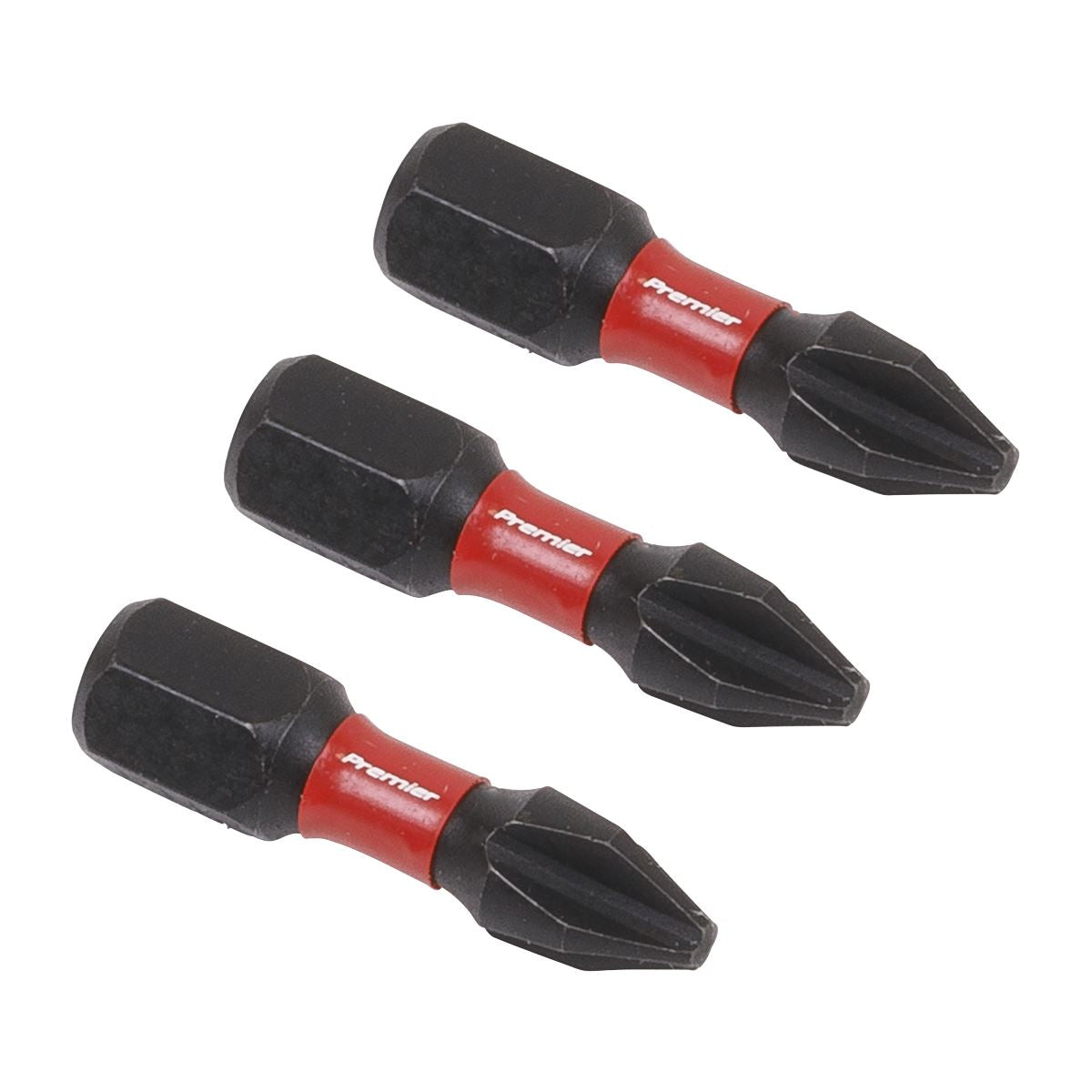 Sealey AK8205 Phillips #2 Impact Power Tool Bits 25mm - 3pc Sealey