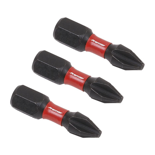 Sealey AK8205 Phillips #2 Impact Power Tool Bits 25mm - 3pc Sealey