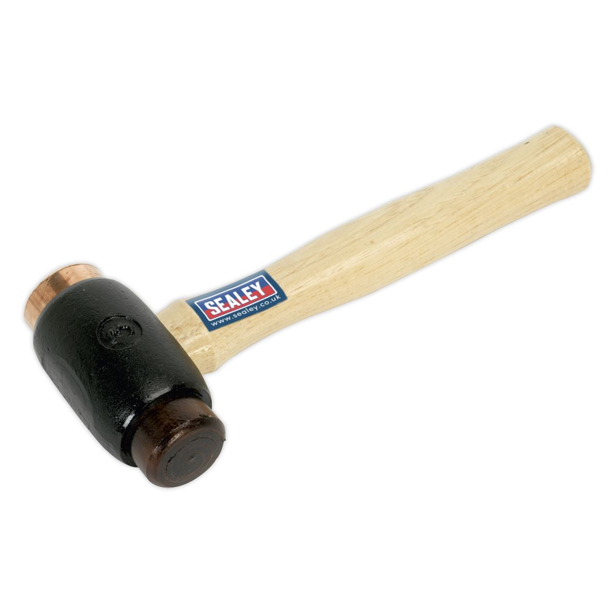 Sealey CRF35 Copper/Rawhide Faced Hammer 3.5lb Hickory Shaft Sealey