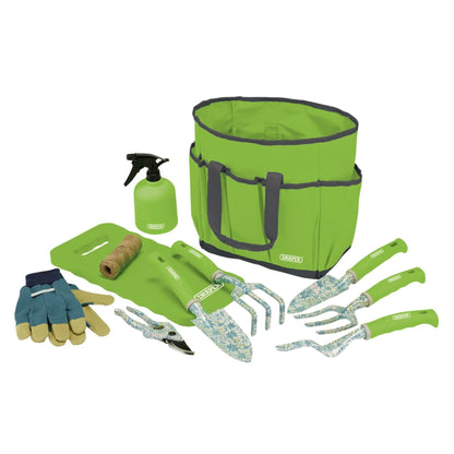 Draper 08999 Garden Tool Set with Floral Pattern 11 Piece Draper