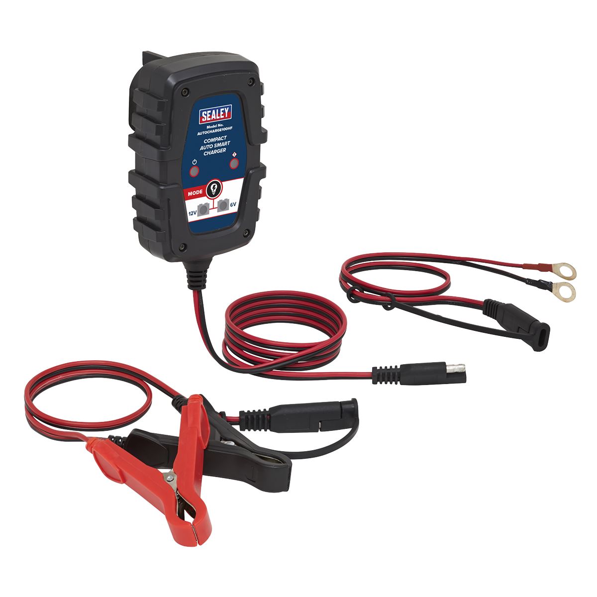 Sealey AUTOCHARGE100HF Compact Smart Trickle Charger & Maintainer 1A 6/12V Sealey