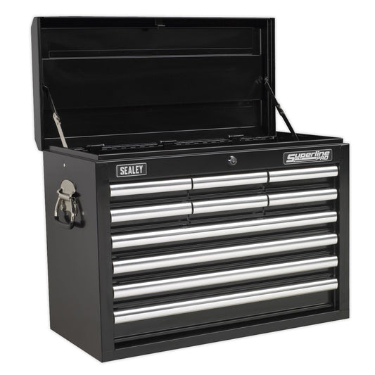 Sealey AP33109B Topchest 10 Drawer with Ball-Bearing Slides - Black Sealey