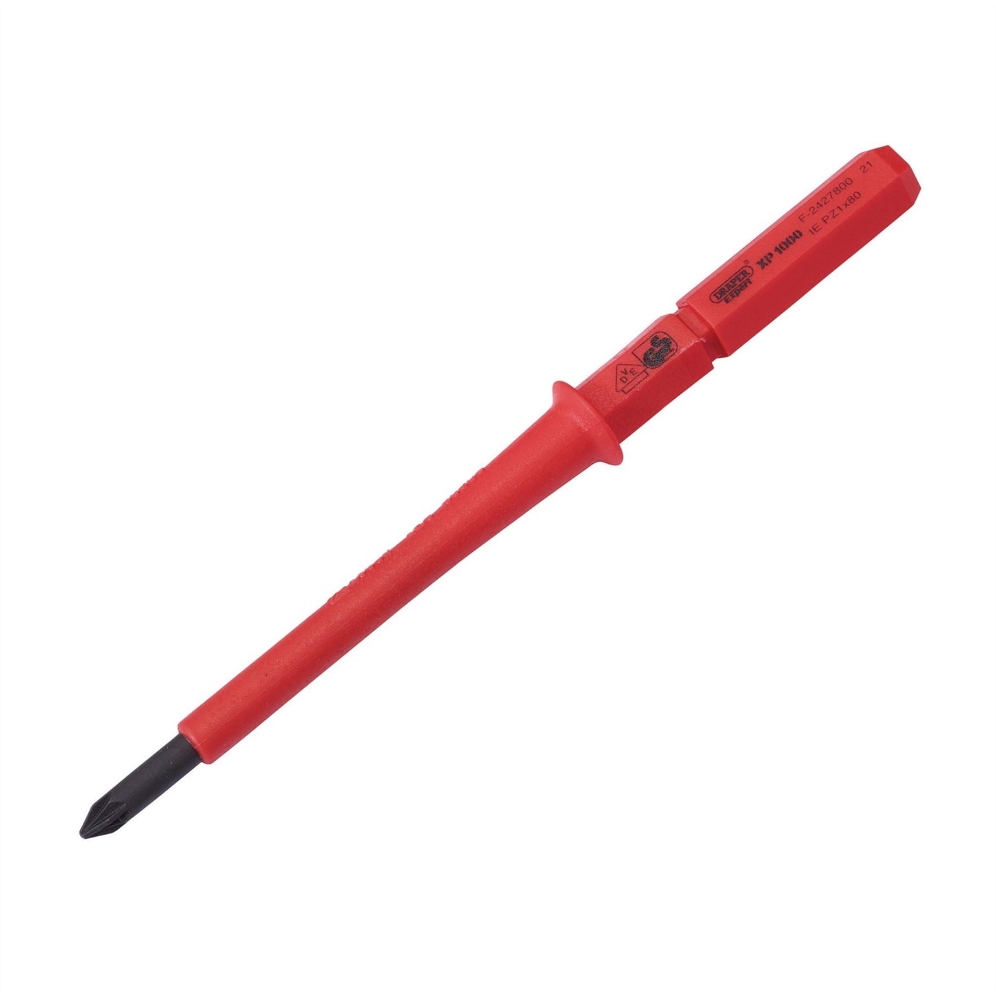 Draper 24745 XP1000® VDE PZ Type Interchangeable Screwdriver Blade No.1 x 80mm Draper
