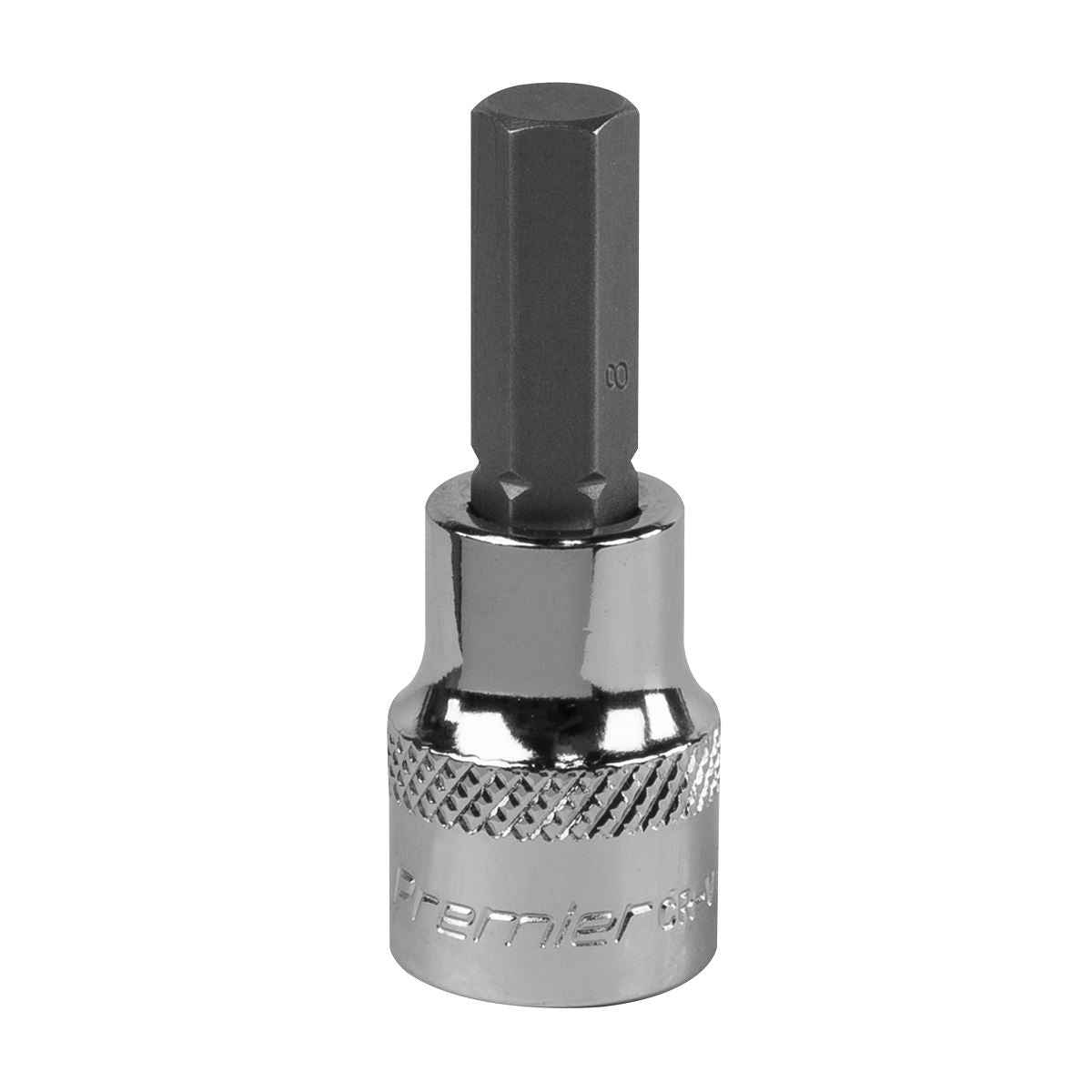 Sealey SBH011 Hex Socket Bit 8mm 3/8"Sq Drive Sealey