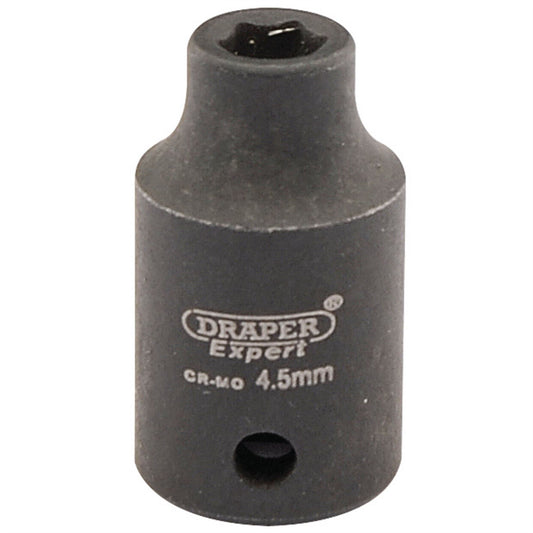 Draper 05003 Expert HI-TORQ® 6 Point Impact Socket 1/4" Sq. Dr. 4.5mm Draper