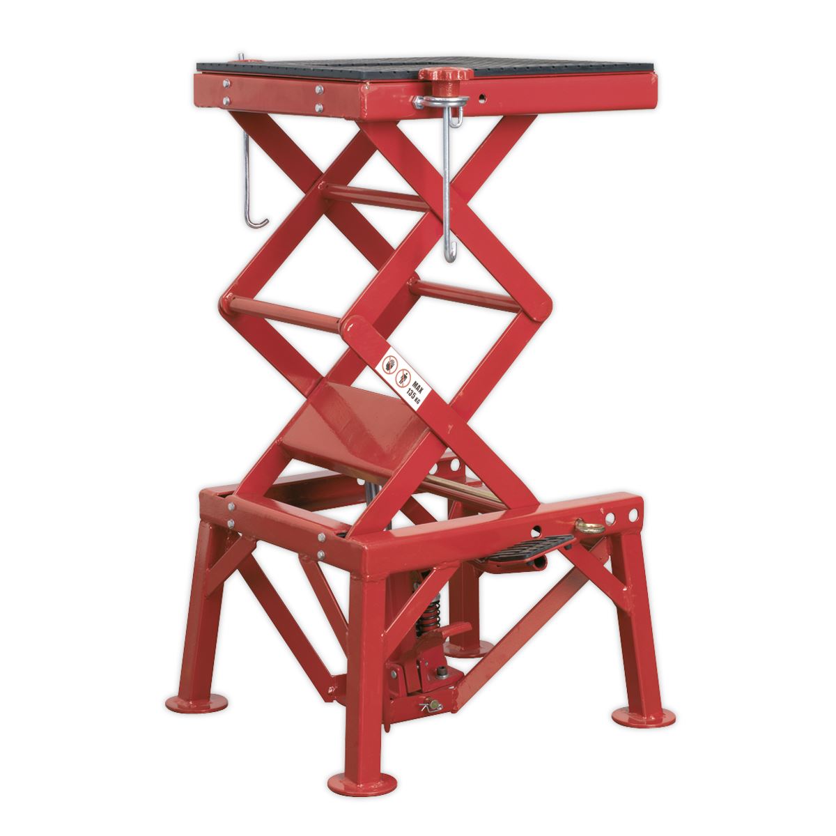 Sealey MC135 Hydraulic Motorcycle Lift Off-Road/Trials Bikes 135kg Capacity Sealey