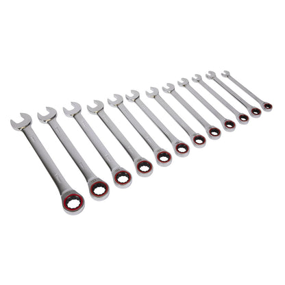 Sealey AK63940 Ratchet Combination Spanner Set 12pc Metric Premier Platinum Sealey