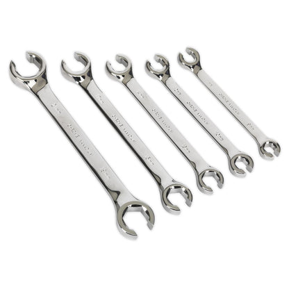 Sealey AK2651 Flare Nut Spanner Set 5pc Metric Sealey