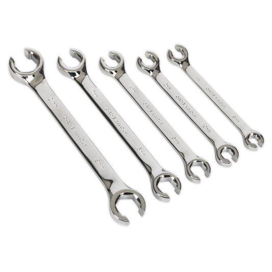 Sealey AK2651 Flare Nut Spanner Set 5pc Metric Sealey