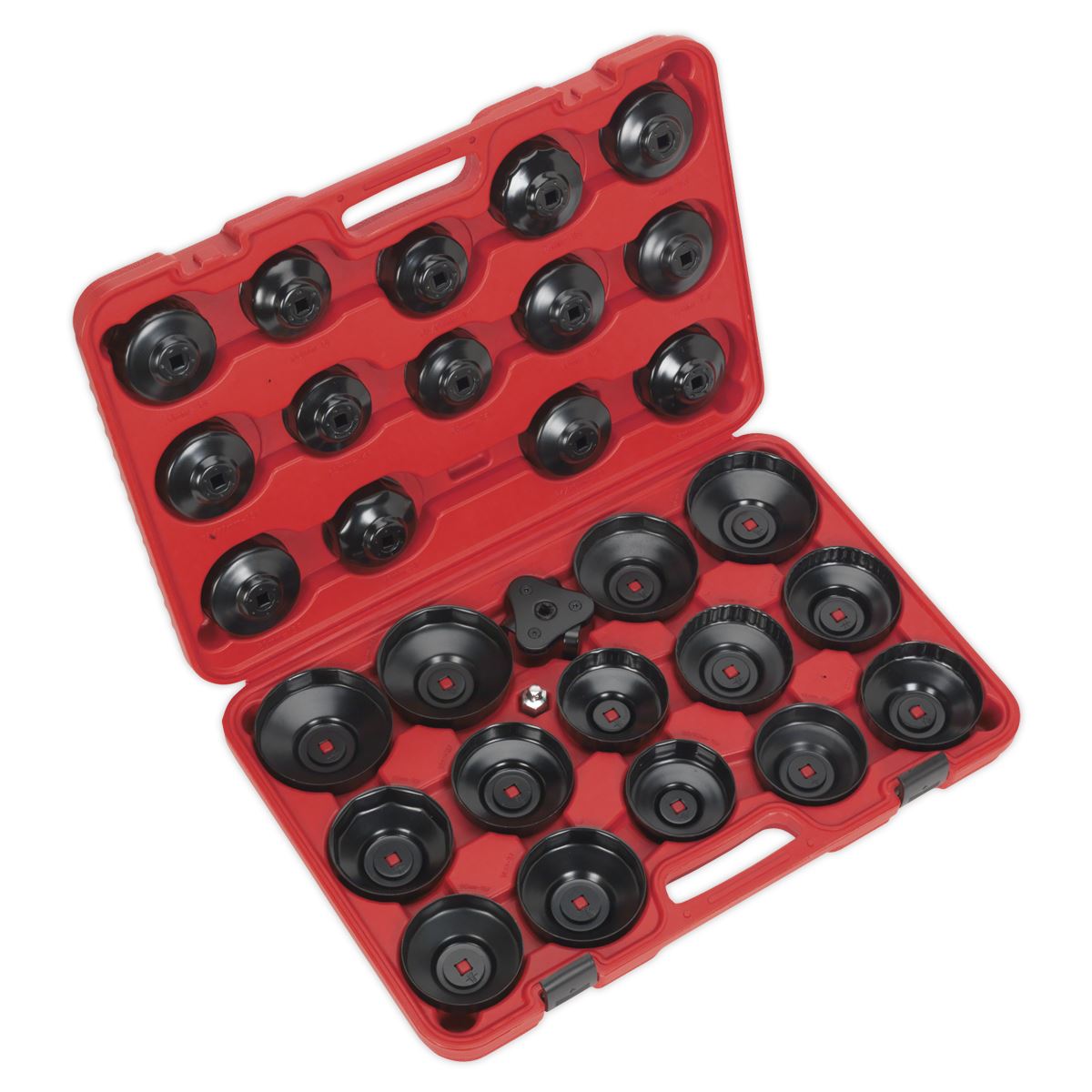 Sealey VS7006 Oil Filter Cap Wrench Set 30pc Sealey