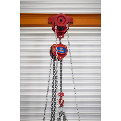 Sealey SG1000KITG Portable Adjustable Gantry Crane with Geared Trolley Combo 1 Tonne Sealey