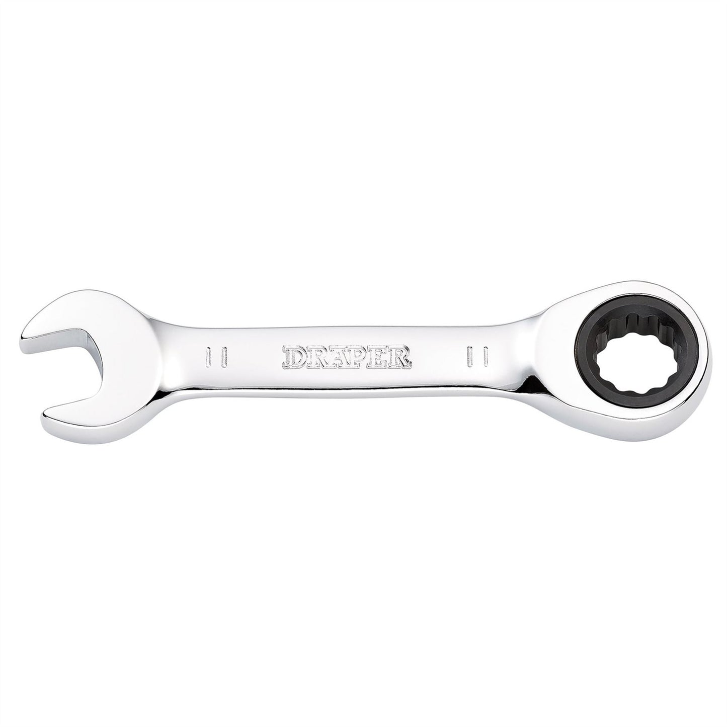 Draper 27866 HI-TORQ® Metric Stubby Ratchet Combination Spanner 11mm Draper