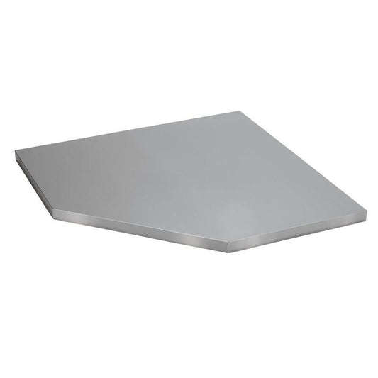 Draper 33203 BUNKER® Modular Stainless Steel Worktop for Corner Cabinet 865mm Draper