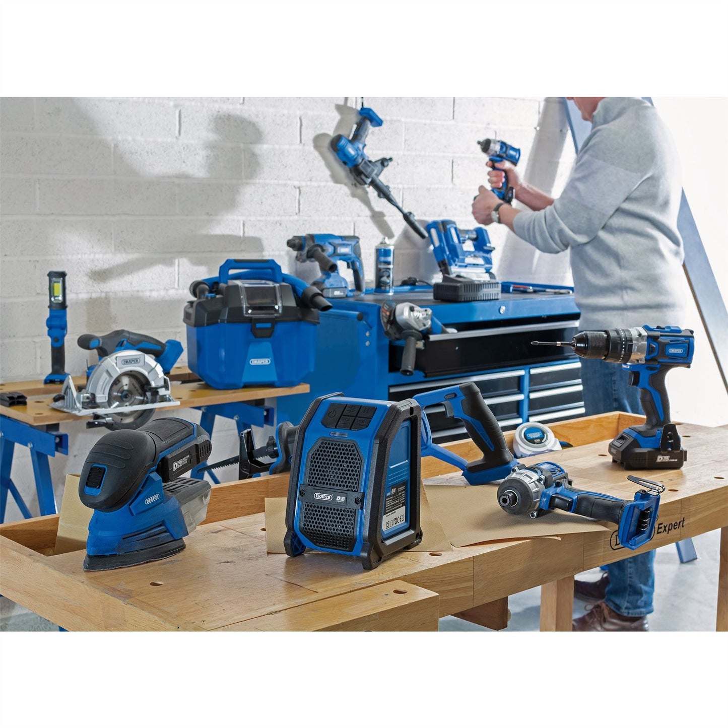 Draper 98436 D20 20V Wireless Speaker Sold Bare Draper