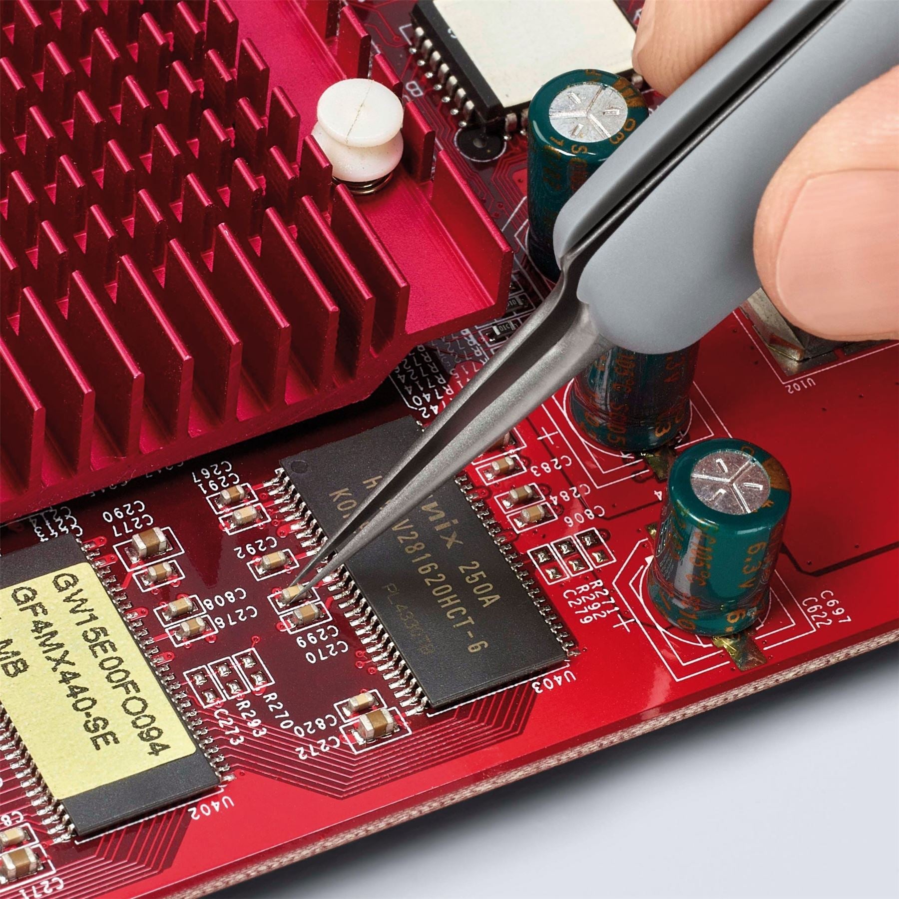 Knipex 13197 92 21 13 ESD Precision Tweezers with rubber handles ESD 112mm Draper