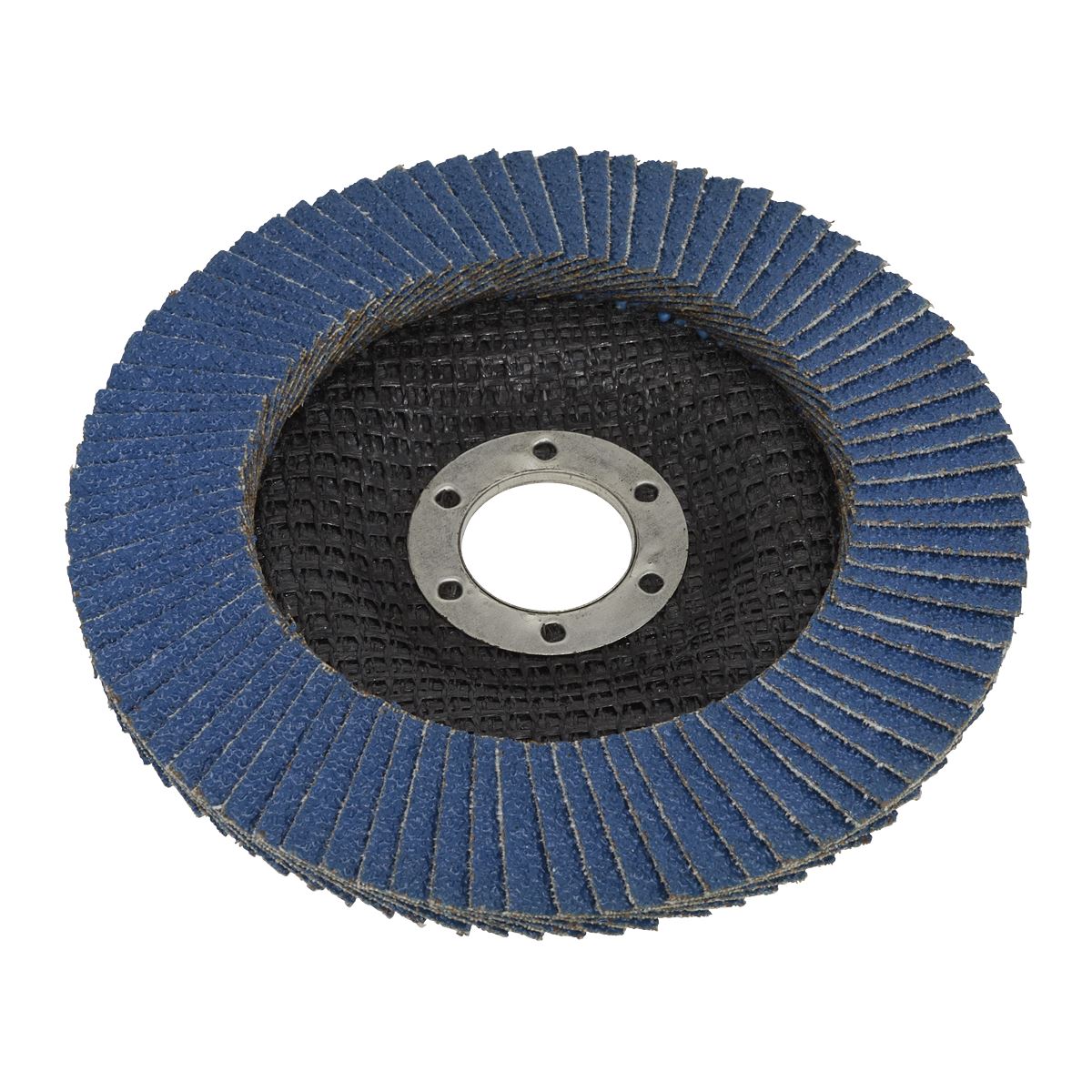 Sealey FD12540 Flap Disc Zirconium Ø125mm Ø22mm Bore 40Grit Sealey