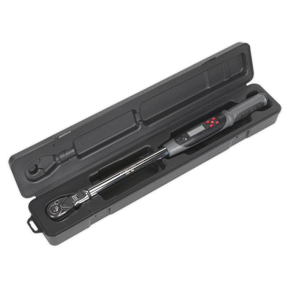 Sealey STW309 Angle Torque Wrench Flexi-Head Digital 1/2"Sq Drive 20-200Nm(14.7-147.5lb.ft) Sealey