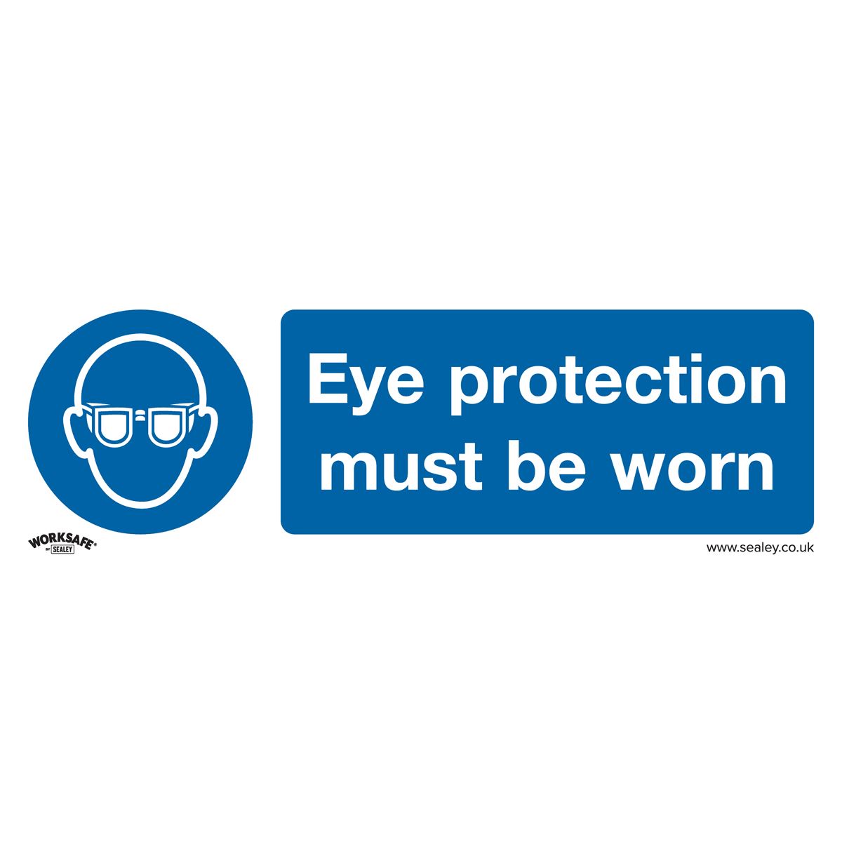 Sealey SS11V1 Mandatory Safety Sign - Eye Protection Must Be Worn - Self-Adhesive Vinyl Sealey