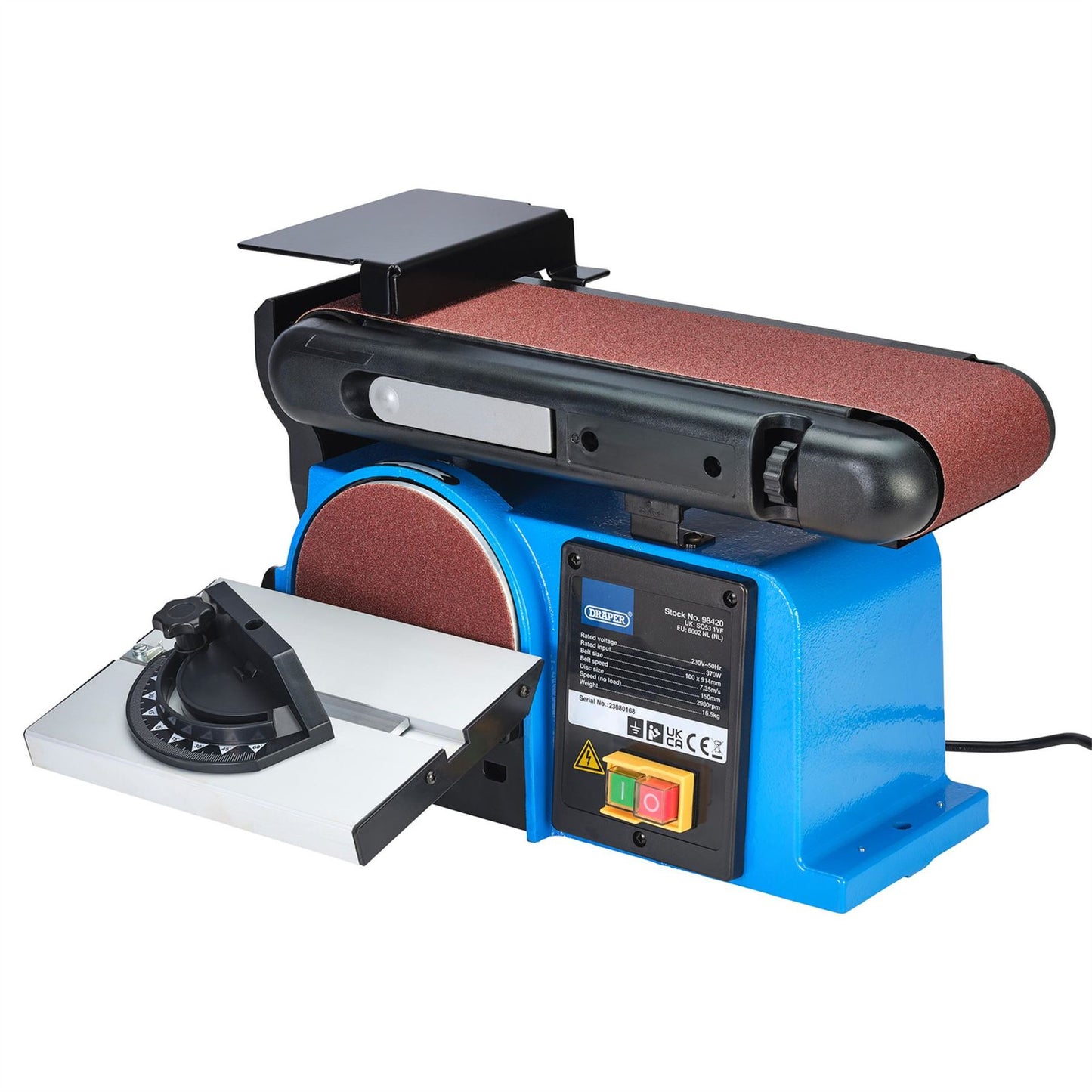 Draper 98420 230V Belt and Disc Sander 370W Draper