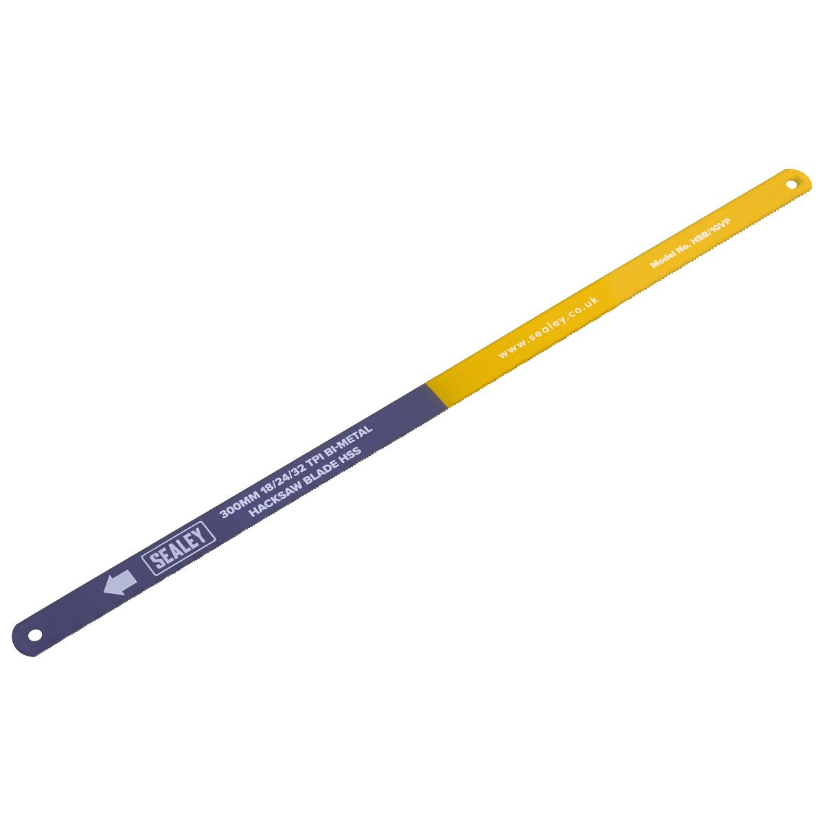 Sealey HSB/10VP Vari-Pitch 18/24/32tpi Hacksaw Blade 300mm - Pack of 10 Sealey