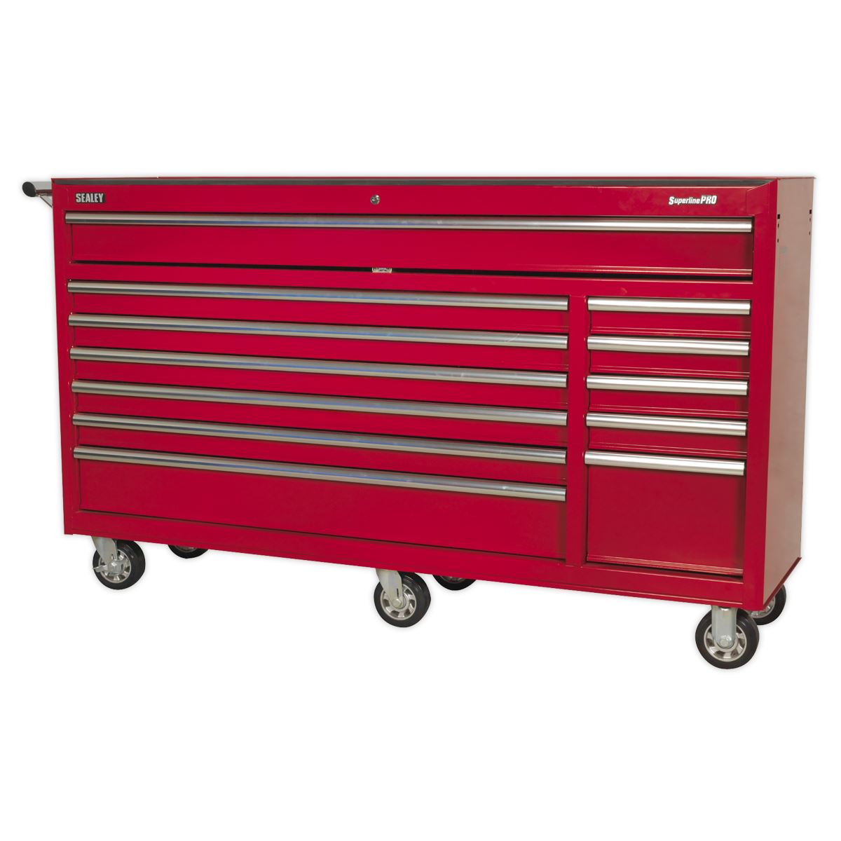 Sealey AP6612 Rollcab 12 Drawer with Ball-Bearing Slides Heavy-Duty - Red Sealey