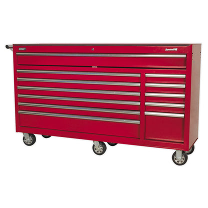 Sealey AP6612 Rollcab 12 Drawer with Ball-Bearing Slides Heavy-Duty - Red Sealey