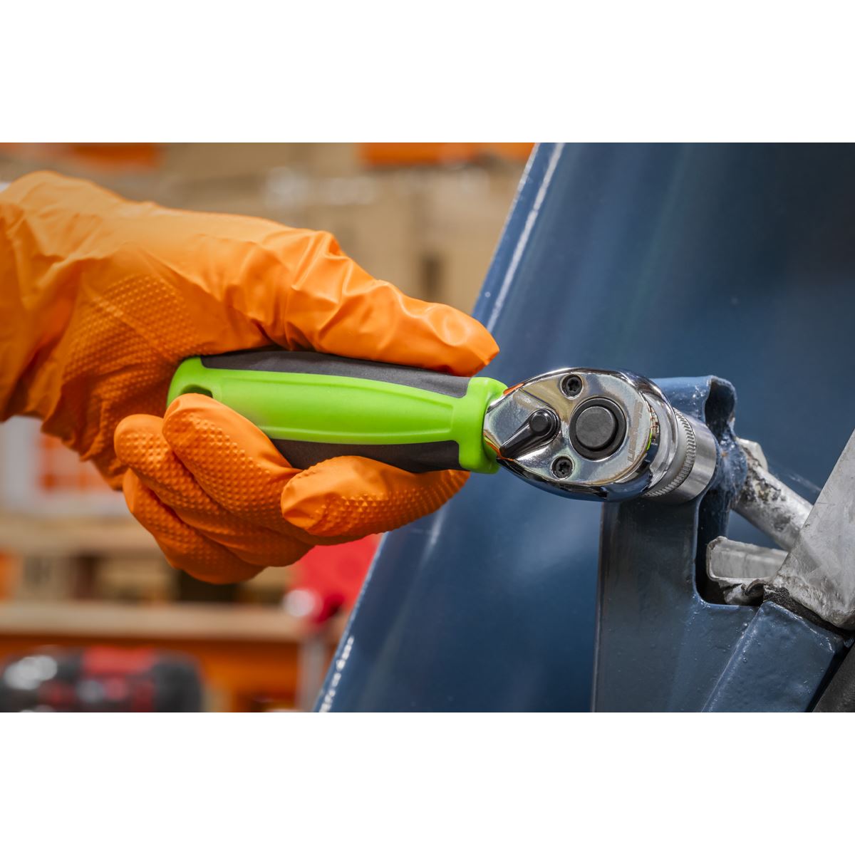 Siegen S01259 Ratchet Wrench 3/8"Sq Drive Stubby – Flip Reverse Sealey