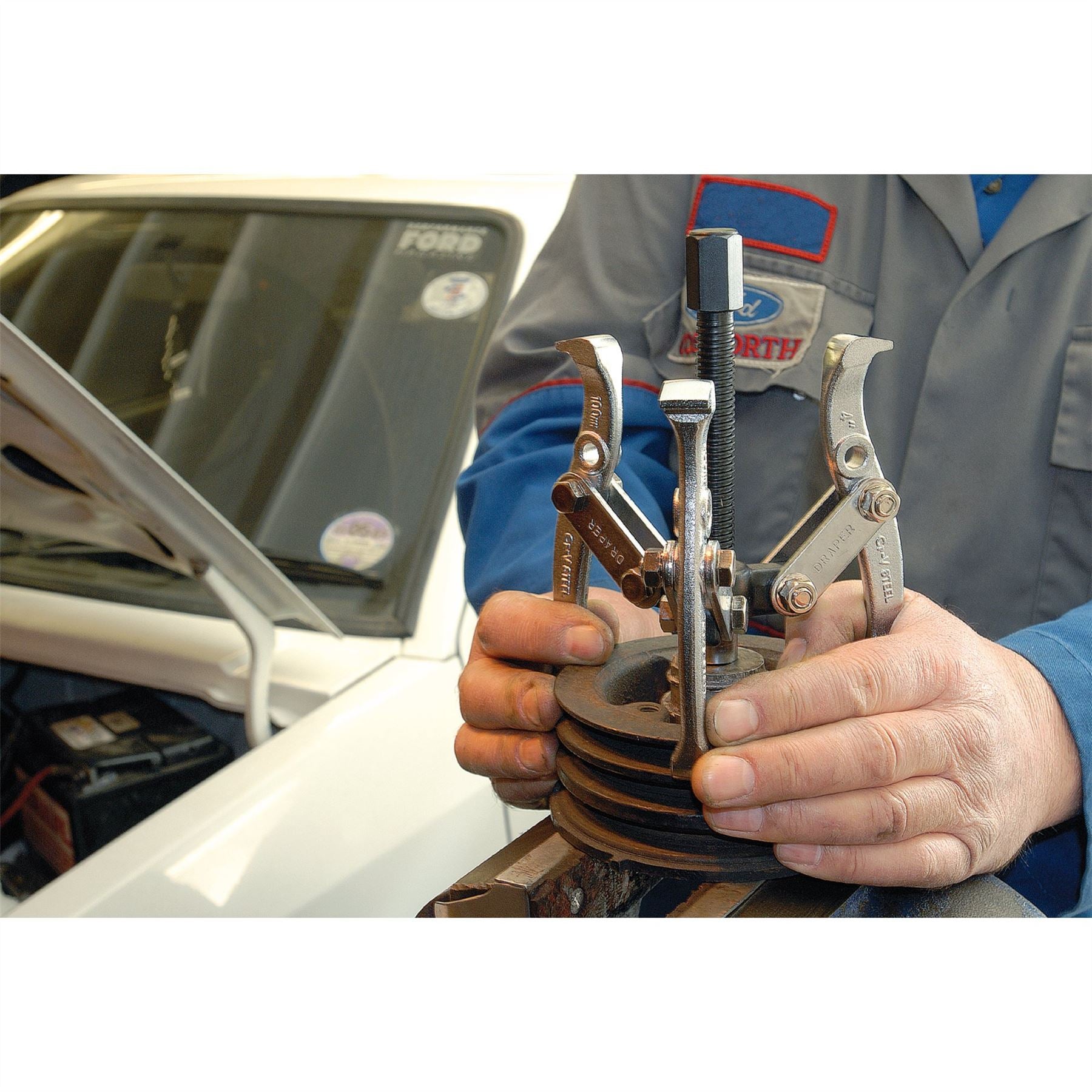 Draper 13909 Triple Leg Reversible Puller 102mm Reach x 110mm Spread Draper