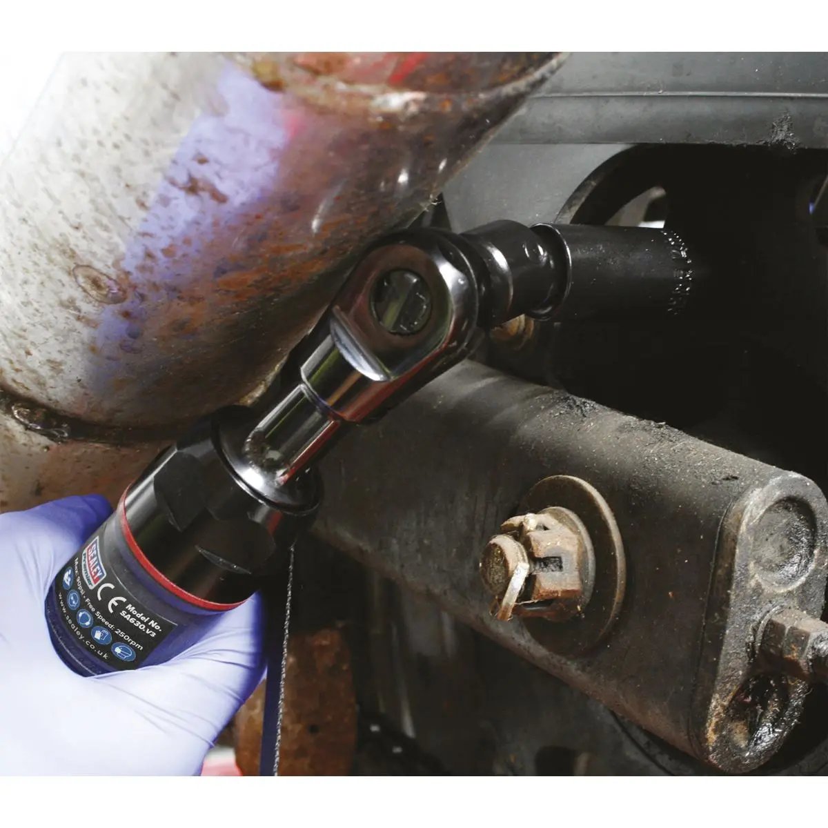 Sealey SA630 Air Ratchet Wrench Compact 1/4"Sq Drive Premier Sealey